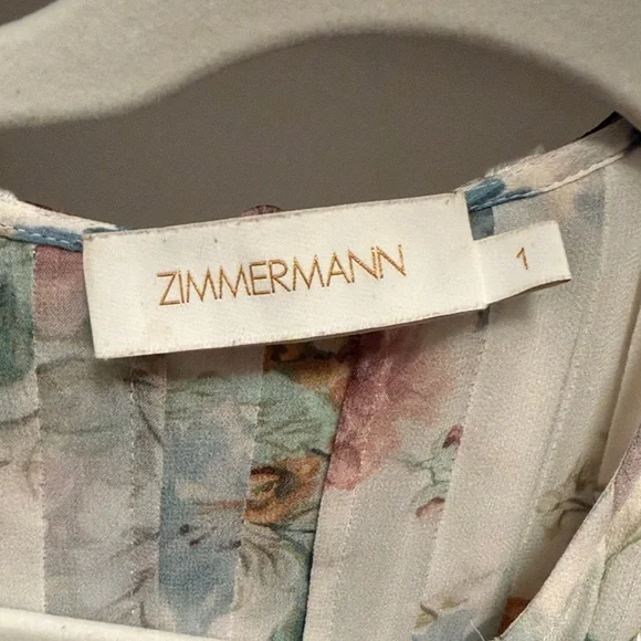 Zimmermann size 1 (not junior) Pastel Floral Dress - Picture 2 of 5